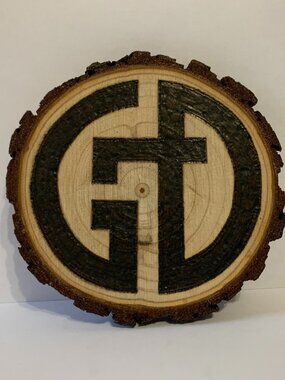 Custom piece wood-burned by hand